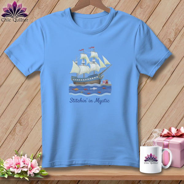 MyDesigns Physical Item S / Carolina Blue Stitchin' in Mystic ~ Relaxed Fit Tee