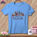MyDesigns Physical Item S / Carolina Blue Stitchin' in Nashville ~ Relaxed Fit Tee