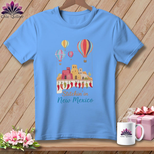 MyDesigns Physical Item S / Carolina Blue Stitchin' in New Mexico ~ Relaxed Fit Tee