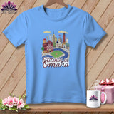 MyDesigns Physical Item S / Carolina Blue Stitchin' in Omaha ~ Relaxed Fit Tee