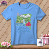 MyDesigns Physical Item S / Carolina Blue Stitchin' in Oregon ~ Relaxed Fit Tee