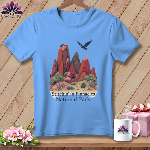 MyDesigns Physical Item S / Carolina Blue Stitchin' in Pinnacles National Park ~ Relaxed Fit Tee