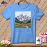 MyDesigns Physical Item S / Carolina Blue Stitchin' in Rocky Mountain National Park ~ Relaxed Fit Tee