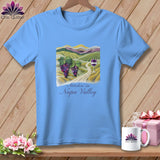 MyDesigns Physical Item S / Carolina Blue Stitchin' in the Napa Valley ~ Relaxed Fit Tee