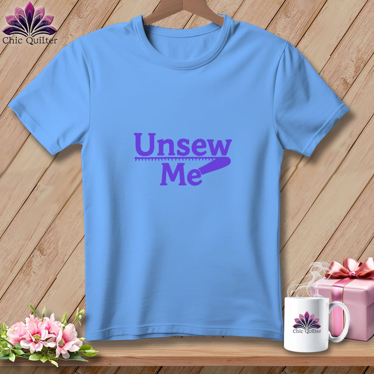 MyDesigns Physical Item S / Carolina Blue Unsew Me: Bold ~ Relaxed Fit Tee