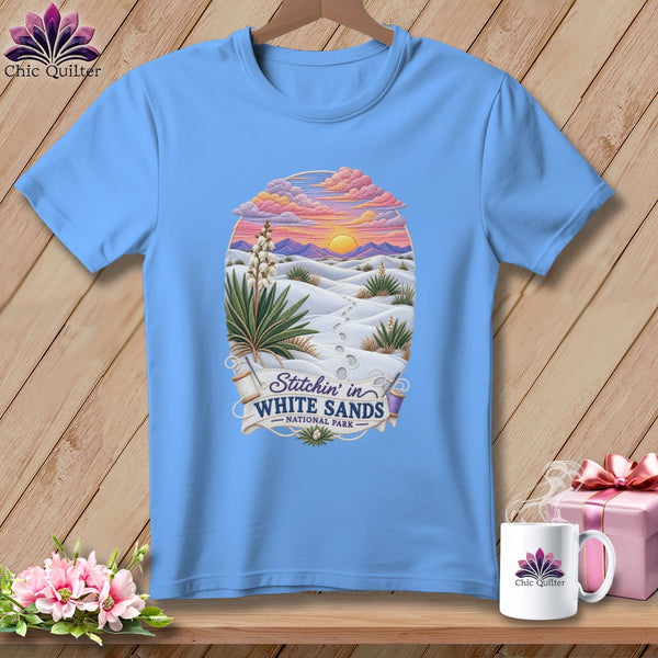 MyDesigns Physical Item S / Carolina Blue White Sands National Park, Stitchin in ~ Relaxed Fit Tee