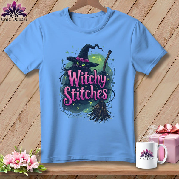 MyDesigns Physical Item S / Carolina Blue Witchy Stitches ~ Relaxed Fit Tee