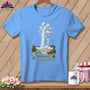 MyDesigns Physical Item S / Carolina Blue Yellowstone National Park ~ Old Faithful, Stitchin in ~ Relaxed Fit Tee