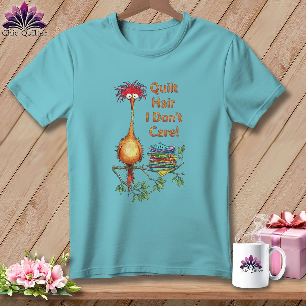 MyDesigns Physical Item S / Chalky Mint QQuilt Hair Don’t Care ~ Noodle Beakman ~ Premium Tee