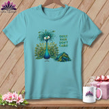 MyDesigns Physical Item S / Chalky Mint Quilt Hair Don’t Care ~ Lady Plumeadora ~ Premium Tee