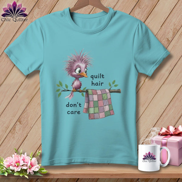 MyDesigns Physical Item S / Chalky Mint Quilt Hair Don’t Care ~ Pip Patchlet ~ Premium Tee
