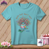 MyDesigns Physical Item S / Chalky Mint Quilt Hair Don’t Care ~ Snipsy Wren ~ Premium Tee