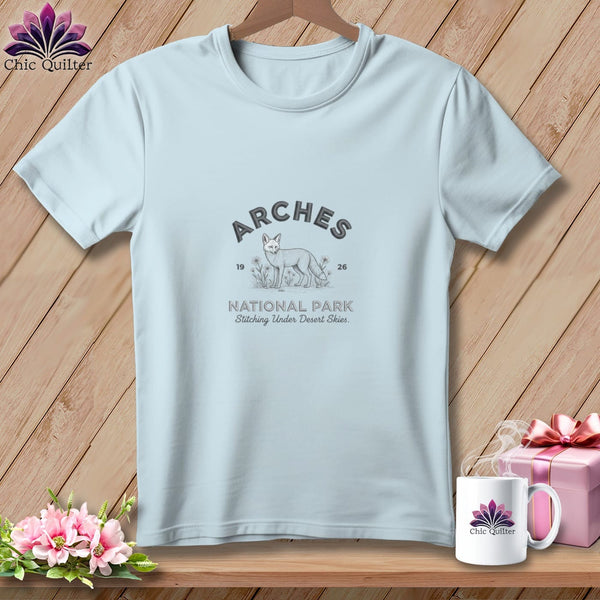 MyDesigns Physical Item S / Chambray Arches National Park, Stitchin In Beauty ~ Premium Tee