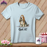 MyDesigns Physical Item S / Chambray Basset Hound Helper ~ Premium Tee