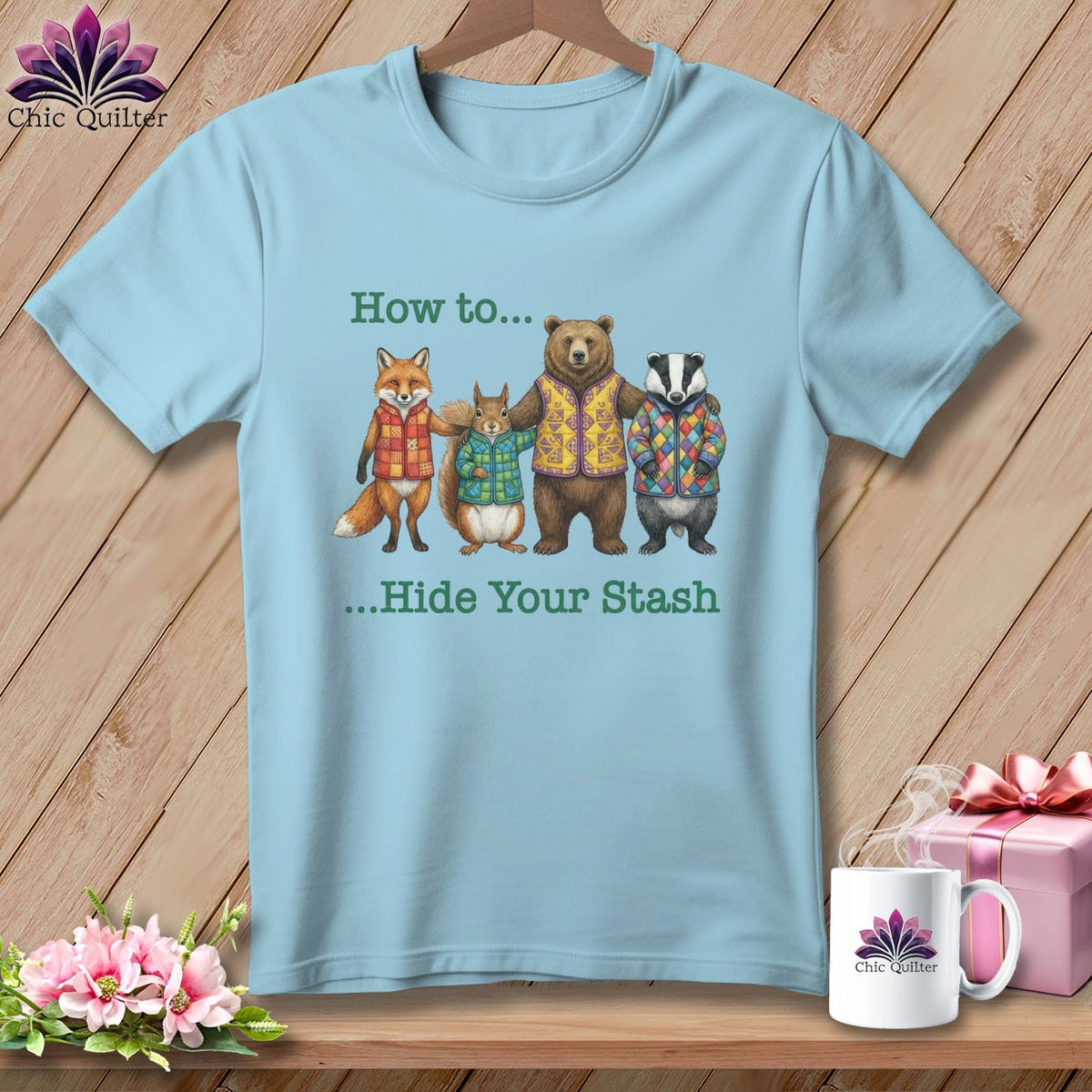 MyDesigns Physical Item S / Chambray How to… Hide Your Stash ~ Premium Tee