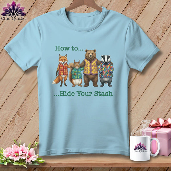 MyDesigns Physical Item S / Chambray How to… Hide Your Stash ~ Premium Tee