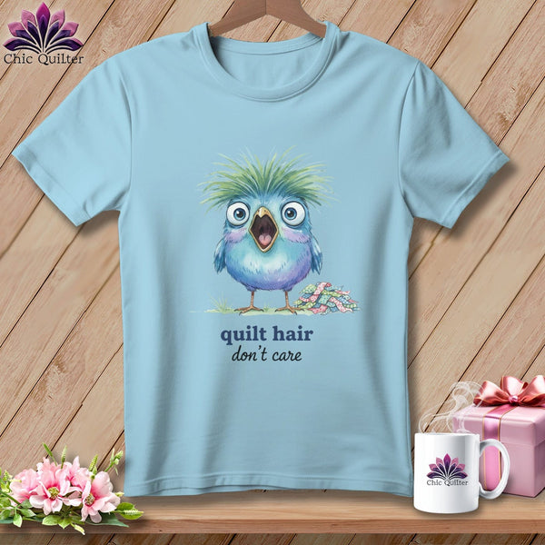 MyDesigns Physical Item S / Chambray Quilt Hair Don’t Care ~ Frizzle Mae ~ Premium Tee