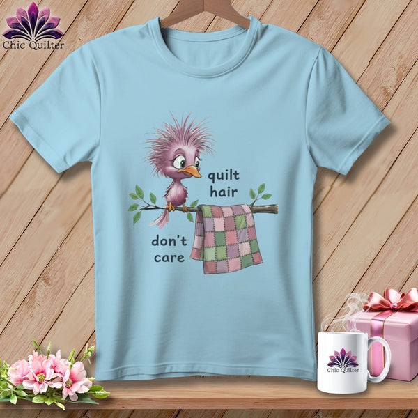 MyDesigns Physical Item S / Chambray Quilt Hair Don’t Care ~ Pip Patchlet ~ Premium Tee