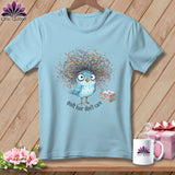 MyDesigns Physical Item S / Chambray Quilt Hair Don’t Care ~ Puffin Bea ~ Premium Tee