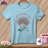 MyDesigns Physical Item S / Chambray Quilt Hair Don’t Care ~ Snipsy Wren ~ Premium Tee