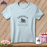 MyDesigns Physical Item S / Chambray Sequoia National Park ~ Bear, Stitchin In Beauty ~ Premium Tee