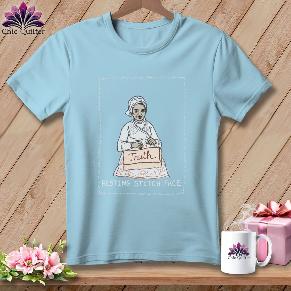 MyDesigns Physical Item S / Chambray Sewjourner Truth - Resting Stitch Face ~ Premium Tee