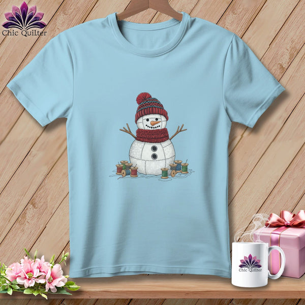 MyDesigns Physical Item S / Chambray The Quilted Snowman ~ Premium Tee