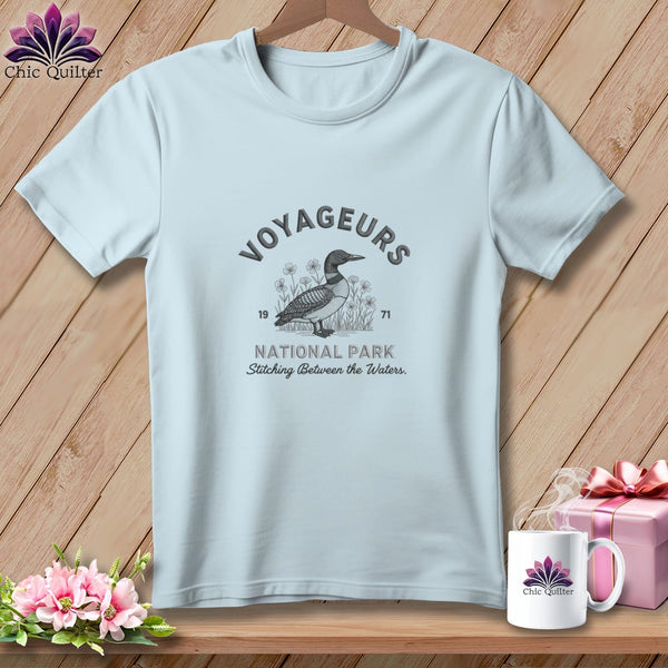 MyDesigns Physical Item S / Chambray Voyageurs National Park, Stitchin In Beauty ~ Premium Tee