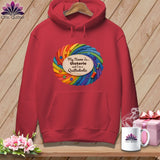 MyDesigns Physical Item S / Crimson Quilter’s Personalized Whirl ~ Premium Hoodie
