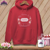 MyDesigns Physical Item S / Crimson Soft Vintage Personalized Name Tag ~ Premium Hoodie