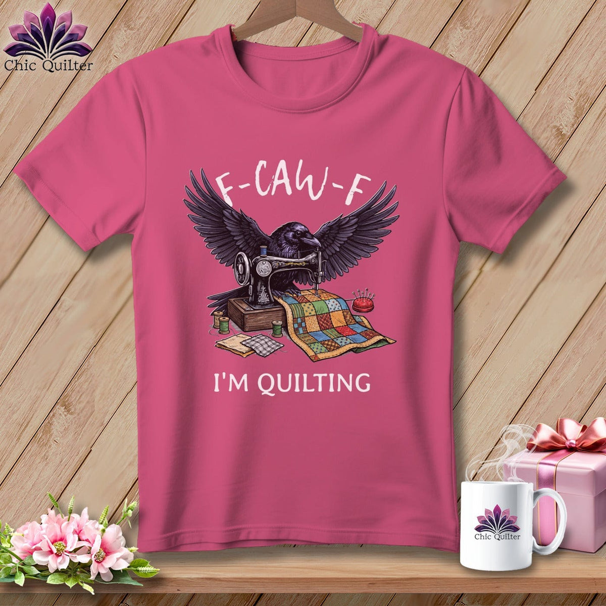 MyDesigns Physical Item S / Crunchberry F ~ CAW ~ F ~ I’m Quilting in Color ~ Premium Tee