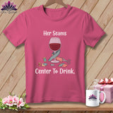 MyDesigns Physical Item S / Crunchberry Her Seams Center to Drink. ~ Premium Tee