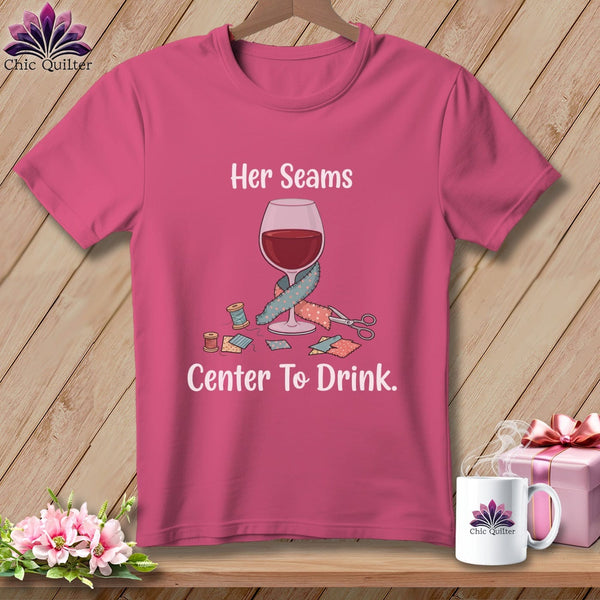 MyDesigns Physical Item S / Crunchberry Her Seams Center to Drink. ~ Premium Tee
