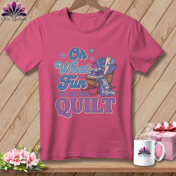 MyDesigns Physical Item S / Crunchberry Oh What Fun It Is to Quilt ~ Premium Tee