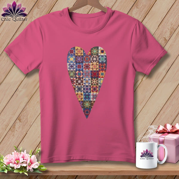 MyDesigns Physical Item S / Crunchberry Patchwork Heart ~ Premium Tee