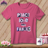 MyDesigns Physical Item S / Crunchberry Peace Love and Fabric ~ Premium Tee