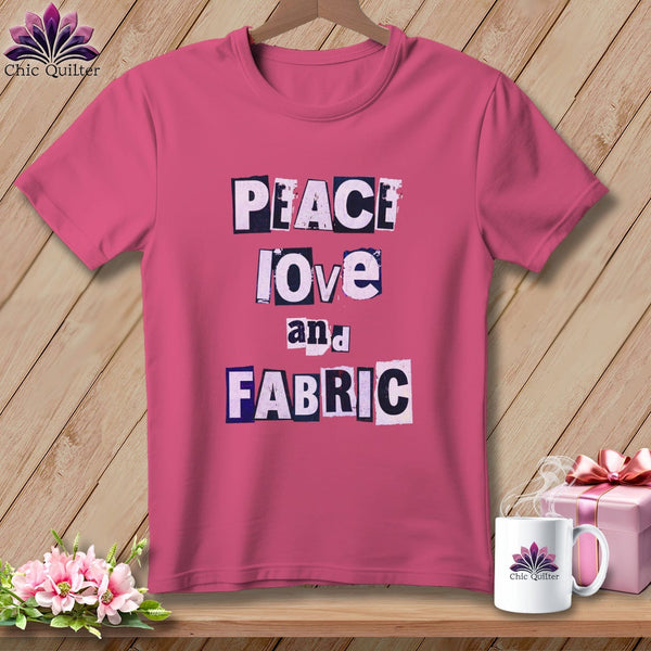 MyDesigns Physical Item S / Crunchberry Peace Love and Fabric ~ Premium Tee