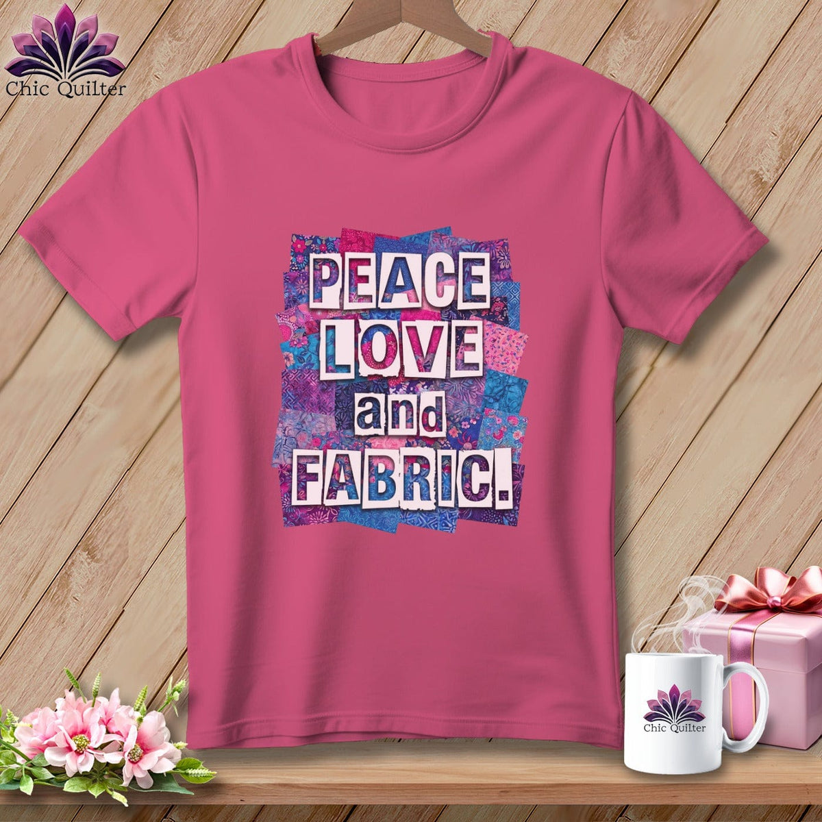 MyDesigns Physical Item S / Crunchberry Peace Love and Fabric ~ Premium Tee