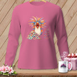 MyDesigns Physical Item S / Crunchberry Quilt Hair Don’t Care ~ Chaos Finch ~ Long Sleeve Tee