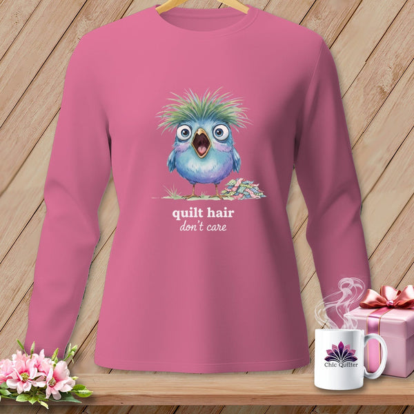MyDesigns Physical Item S / Crunchberry Quilt Hair Don’t Care ~ Frizzle Mae ~ Long Sleeve Tee