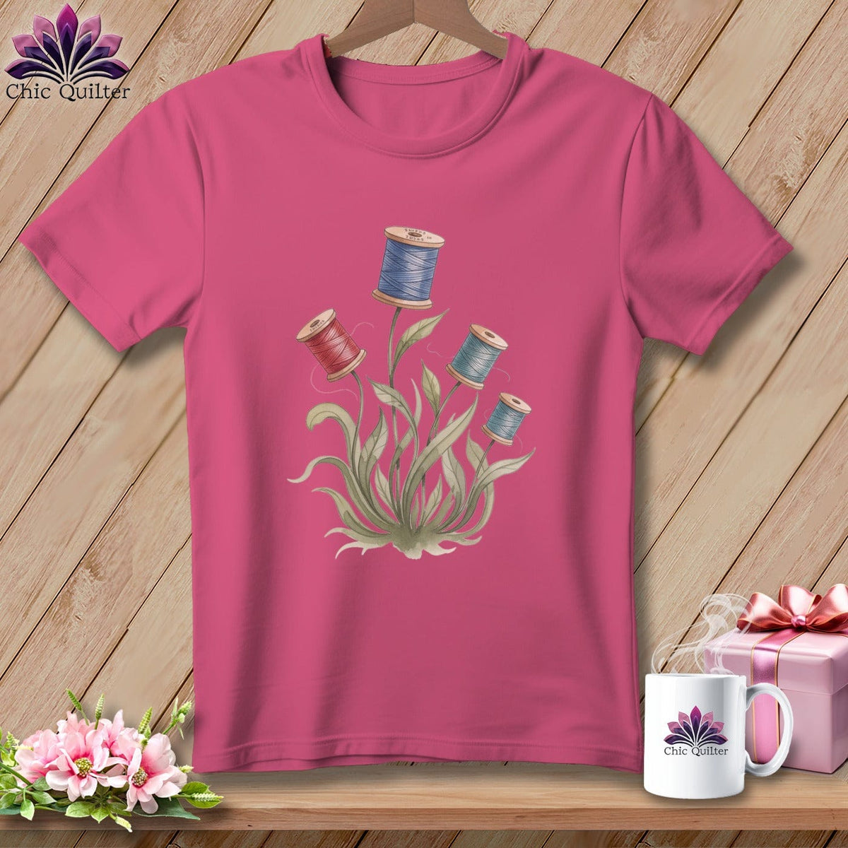 MyDesigns Physical Item S / Crunchberry Spool Blooms ~ Premium Tee