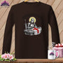 MyDesigns Physical Item S / Dark Chocolate Joan of Sew - Resting Stitch Face ~ Long Sleeve T-Shirt