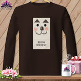 MyDesigns Physical Item S / Dark Chocolate Patch - Resting Stitch Face ~ Long Sleeve T-Shirt