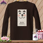 MyDesigns Physical Item S / Dark Chocolate Patch - Resting Stitch Face ~ Long Sleeve T-Shirt