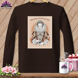 MyDesigns Physical Item S / Dark Chocolate Queen Eliza-Stitch - Resting Stitch Face ~ Long Sleeve T-Shirt