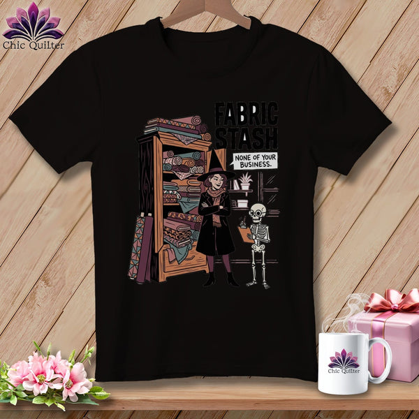 MyDesigns Physical Item S / Dark Grey Heather None Of Your Business. ~ Relaxed Fit Tee