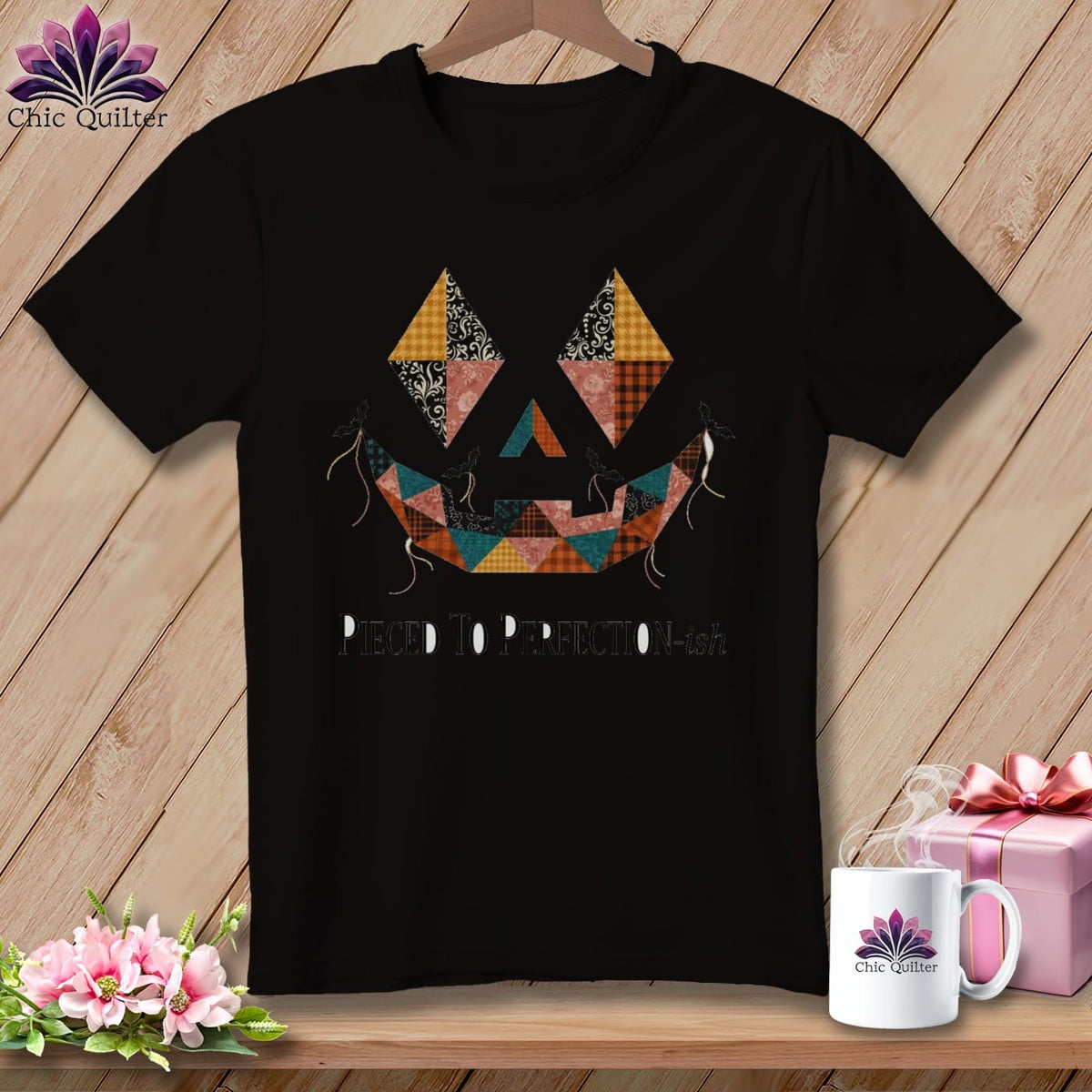 MyDesigns Physical Item S / Dark Grey Heather Pieced to Perfection-ish ~ Diamond Eyes ~ Relaxed Fit Tee