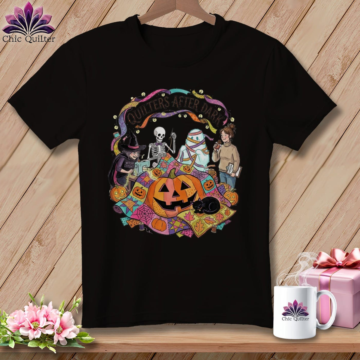 MyDesigns Physical Item S / Dark Grey Heather Quilters After Dark ~ Relaxed Fit Tee