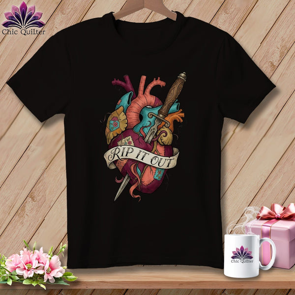 MyDesigns Physical Item S / Dark Grey Heather Rip It Out ~ Relaxed Fit Tee