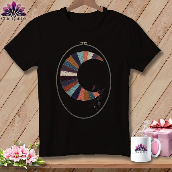 MyDesigns Physical Item S / Dark Grey Heather Stitching the Moon ~ Relaxed Fit Tee